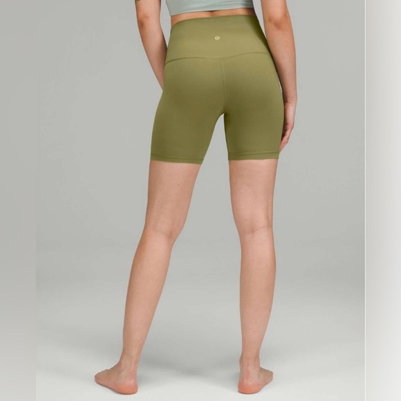 Lululemon Align High-Rise Shorts 6” Bronze Green Sz 2 Retired Color Nulu Fabric - Picture 2 of 8